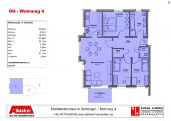 9 Familienhaus Stühlingen- 4 Zimmerwohnung Obergeschoss Wohnung kaufen 79780 Stühlingen Bild mittel