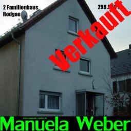 VERKAUFT ! 63110 Rodgau: Manuela-Weber verkauft ein 2 FH-Rodgau 299.500 Euro Haus kaufen 63110 Rodgau Bild mittel