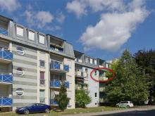 (12536_44) MGN: hübsche 1-Raum-Wohnung mit Balkon im 2.Obergeschoss, neue Vinylbböden, EBK möglich, Aufzug Wohnung mieten 98617 Meiningen Bild klein