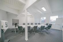 Arbeiten mit Weitblick - Bürofläche mit Dachteich in modernem Gebäude Gewerbe mieten 40878 Ratingen Bild klein