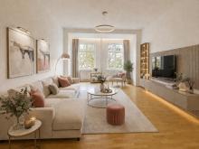 Attraktive 3,5-Zimmer Altbauwohnung 
mit offener Wohnküche und Balkon 
-Friedrichshain- Wohnung kaufen 10249 Berlin Bild klein