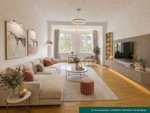 Attraktive 3,5-Zimmer Altbauwohnung 
mit offener Wohnküche und Balkon 
-Friedrichshain- Wohnung kaufen 10249 Berlin Bild klein