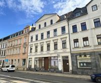 Denkmalgeschütztes MFH mit vermietetem Gewerbe + 4 WE´s mit Balkonanlage in Zwickau! Haus kaufen 08056 Zwickau Bild klein