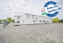 DIETZ: Industriegebäude - Wohnen u. Arbeiten! Große Halle, Büroraum, Stellplätze und Betriebswohnung Gewerbe kaufen 64807 Dieburg Bild klein