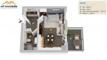 Einzimmer Apartment in Mariental mit Balkon Wohnung mieten 38368 Mariental Bild klein