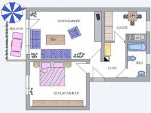 Feld, Wald und Wiese 'direkt vor der Tür'. Topneue Wohnung in Rendel. S-Bahn: 10 Minuten. Wohnung kaufen 61184 Karben Bild klein