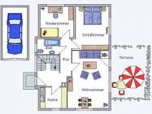 Freistehener Bungalow in Karben. Herrlicher Garten, Garage. S-Bahn: 10 Minuten. Haus kaufen 61184 Karben Bild klein