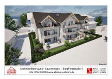 Grenznah 3 Zi. EG mit Terrasse ca. 79 m² - Wohnung 2 - Siegfriedstr. 4, 79787 Lauchringen - Neubau KFW40 Wohnung kaufen 79787 Lauchringen Bild klein