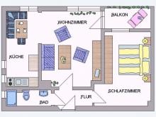 Groß Karben. Schicke Wohnung. Einbauküche, Laminatboden, Balkon, inkl. komplettem Hausservice. Wohnung kaufen 61184 Karben Bild klein