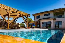 Luxusvilla mit Infinity-Pool & unverbaubarem Moselblick bis nach Luxemburg Haus kaufen 54457 Wincheringen Bild klein