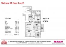 Neubau Waldshut - 3,0 Zimmerwohnung Obergeschoss 3 mit Lift Wohnung kaufen 79761 Waldshut-Tiengen Bild klein