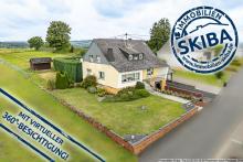 Ortsrandlage: Einfamilienhaus mit großem, ebenem Garten und Garage in der Vulkaneifel, Nähe Ulmen Haus kaufen 56767 Höchstberg Bild klein
