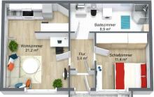 Schicke Single-Wohnung unweit vom Bahnhof Borsdorf Wohnung mieten 04451 Borsdorf Bild klein