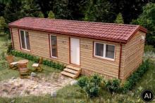 Tiny House ohne Grundstück - Neuwertiger Bungalow im Blockhausstil Haus kaufen 23795 Bad Segeberg Bild klein