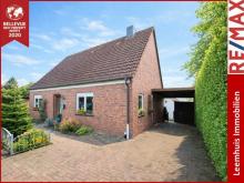 * Überdachte Terrasse * Carport * Fussbodenerwärmung * 70m² Ausbaureserve * Fenster von 2002 * Haus kaufen 26831 Bunde Bild klein