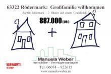  VERKAUFT !  63322 Rödermark: Manuela Weber verkauft zwei Häuser zusammen nur 887.000 EURO Haus kaufen 63322 Bild klein