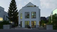 WOHLFÜHLOASE UNTER ZEITLOSEM SATTELDACH für schmale Stadtgrundstücke Haus kaufen 22393 Hamburg Bild klein