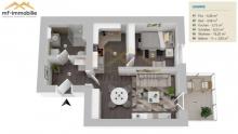 zwei Zimmer Wohnung mit Balkon in Mariental EBK kann übernommen werden Wohnung mieten 38368 Mariental Bild klein
