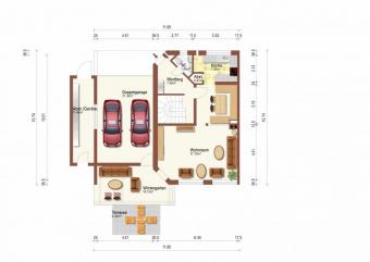2 Wohneinheiten: DHH Gauting–Buchendorf – Wintergarten, Doppelgarage + 2 Stpl., provisionsfrei Haus kaufen 82131 Kasten Bild mittel