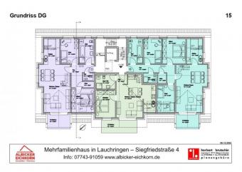 3 Zi. DG mit Balkon ca. 66 m² - Wohnung 8 - Siegfriedstr. 4, 79787 Lauchringen - Neubau Wohnung kaufen 79787 Lauchringen Bild mittel