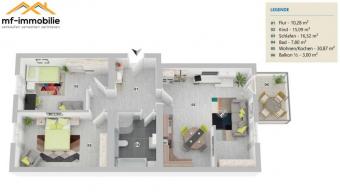 3 Zimmer-Wohnung in Mariental mit Balkon Wohnung mieten 38368 Mariental Bild mittel
