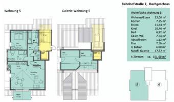 4 Zimmerwohnung Dachgeschoss mit Tiefgaragen- und Außenstellplatz Wohnung mieten 79798 Jestetten Bild mittel