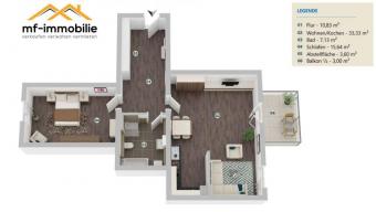attraktive 2 Zimmer mit Balkon in Mariental Wohnung mieten 38368 Mariental Bild mittel