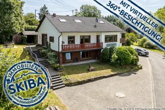 Aussicht in erhöhter Lage: Einfamilienhaus mit Einliegerwohnung Nähe Nürburgring Haus kaufen 53534 Barweiler Bild mittel