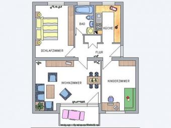 Bad Vilbel. Busstation: 5 Gehmin. Schicke, renovierungsbedürftige Wohnung in zentraler Lage. Wohnung kaufen 61118 Bad Vilbel Bild mittel