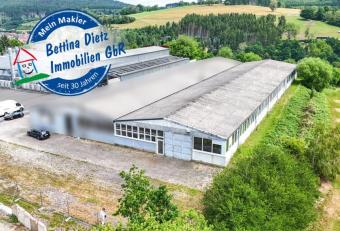 DIETZ: 700m² Kaltlagerhalle mit Büroraum und WC - mit 200 m² Außenfläche optional anmietbar Gewerbe mieten 97773 Aura im Sinngrund Bild mittel