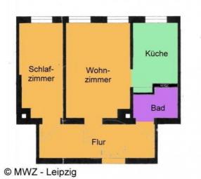 Gäste-Wohnung in saniertem Altbau, verkehrsgünstige Lage, Bad mit Wanne, vollmöbliert Wohnung mieten 04317 Leipzig Bild mittel