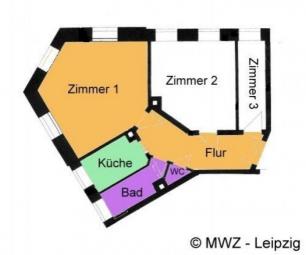 Gäste-Zimmer in saniertem Altbau, verkehrsgünstige Lage, Bad mit Wanne, vollmöbliert Wohnung mieten 04317 Leipzig Bild mittel