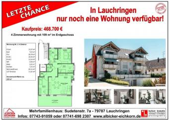 Kapitalanleger aufgepasst! Steuern sparen-Degr. Afa 5 %: 4 Zi. EG mit Terrasse ca. 109 m² - Wohnung 2 - Sudetenstr. 7a, Unterlauchringen - Neubau Wohnung kaufen 79787 Lauchringen Bild mittel