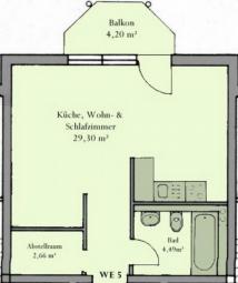Komfortables 1-Zi.-Appartement in guter Wohnlage Wohnung mieten 99867 Gotha Bild mittel