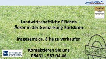 Mehrere landwirtschaftliche Flächen - Acker - in der Gemarkung Karlskron zu verkaufen - Landwirtschaftsflächen von Ihrem Immobilienpartner SOWA Immobilien und Finanzen Gewerbe kaufen 85123 Karlskron Bild mittel