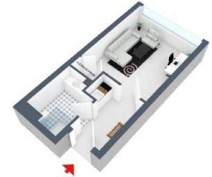 Neu renoviertes 1Zi-Studenten-Apartment mit Stellplatz - Bus gegenüber - Einkaufen um die Ecke Wohnung mieten 55270 Ober-Olm Bild mittel