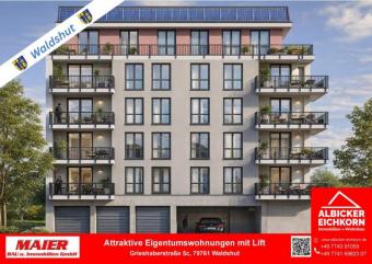 Neubau Waldshut - 3,0 Zimmerwohnung Erdgeschoss mit Lift Wohnung kaufen 79761 Waldshut-Tiengen Bild mittel