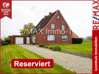 Sehr gepflegtes Einfamilienhaus mit großem Grundstück, Kamin & unverbaubarem Blick ins Grüne! Haus kaufen 26831 Bunde Bild mittel