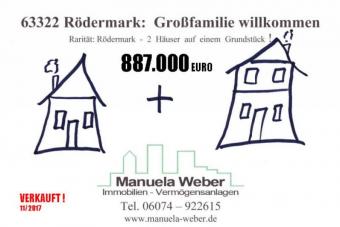  VERKAUFT !  63322 Rödermark: Manuela Weber verkauft zwei Häuser zusammen nur 887.000 EURO Haus kaufen 63322 Bild mittel