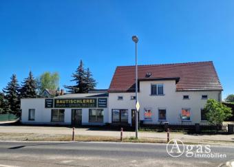 Wohnhaus mit Wintergarten und ca. 350 m² Werkstatt und Doppelgarage in verkehrsgünstiger Lage Haus kaufen 15328 Küstriner Vorland Bild mittel