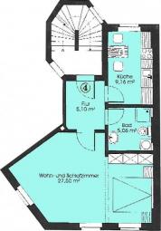 Zentrumsnahe 1-Raumwohnung mit Einbauküche! Vermietet! Wohnung kaufen 08056 Zwickau Bild mittel