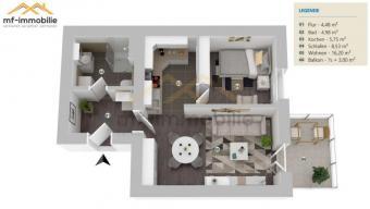 zwei Zimmer Wohnung mit Balkon in Mariental EBK kann übernommen werden Wohnung mieten 38368 Mariental Bild mittel
